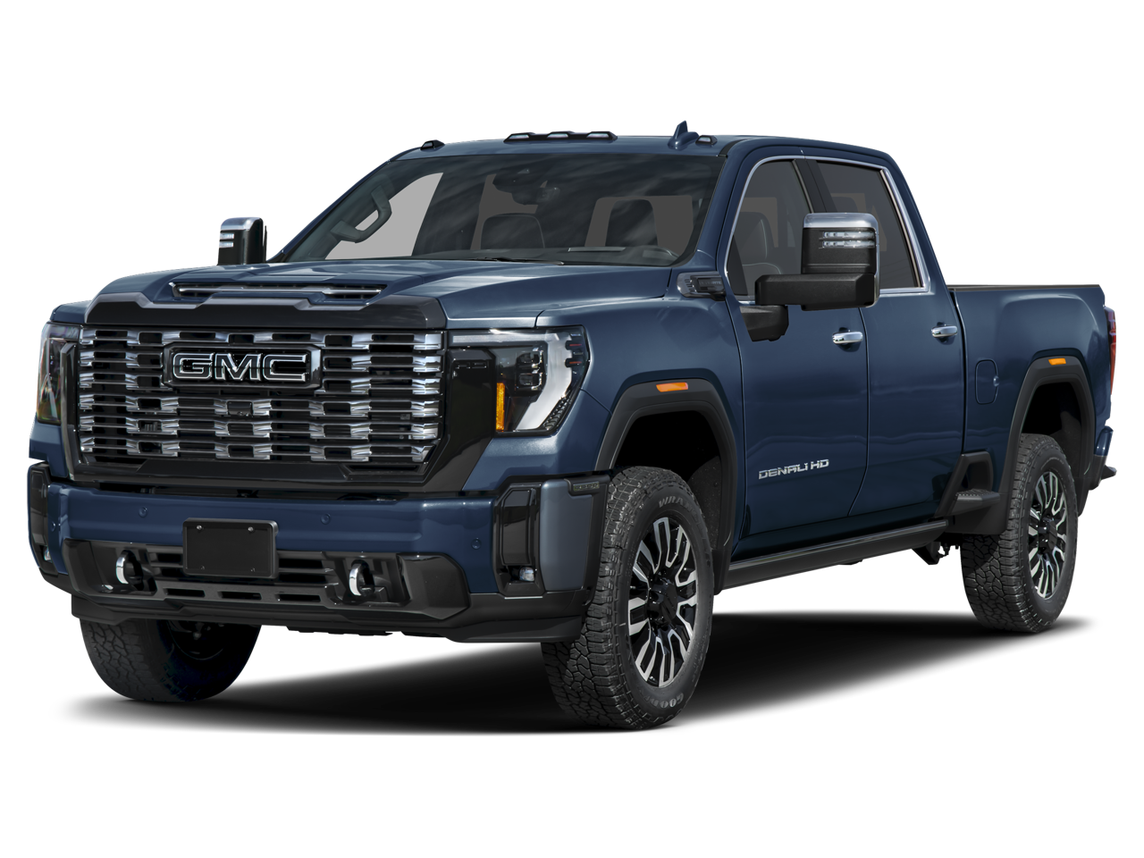 2026 GMC Sierra 2500 HD Denali Ultimate in Sterling Metallic — front three-quarter view