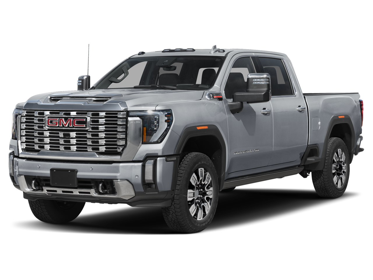 2026 GMC Sierra 2500 HD Denali in Glacier White Tricoat — front three-quarter view