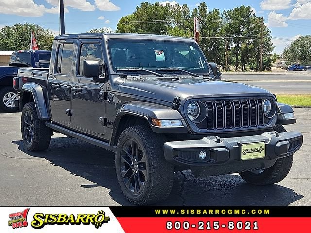 2024 Jeep Gladiator Nighthawk in Gray — front three-quarter view