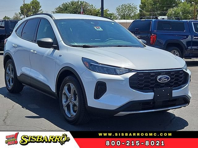 2025 Ford Escape ST-Line in Silver — front three-quarter view