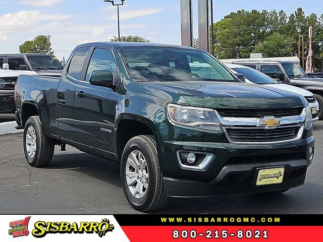 2015 Chevrolet Colorado 2WD LT in Rainforest Green Metallic — front three-quarter view