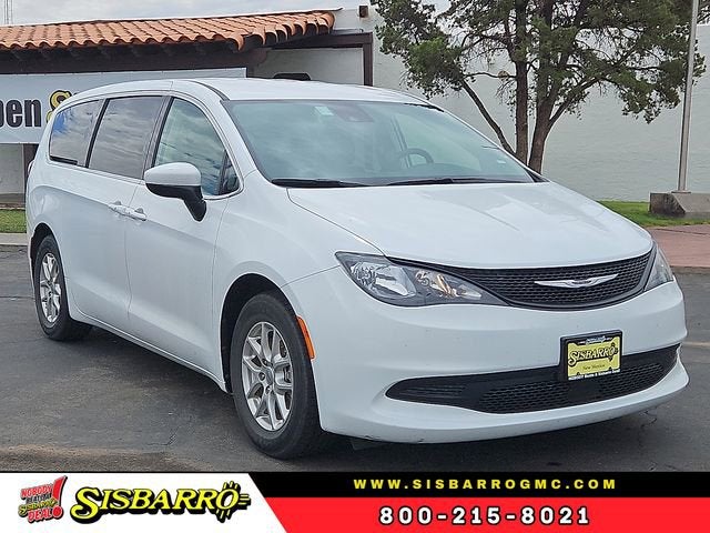2023 Chrysler Voyager LX in White — front three-quarter view
