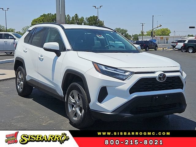 2024 Toyota RAV4 XLE in White — front three-quarter view