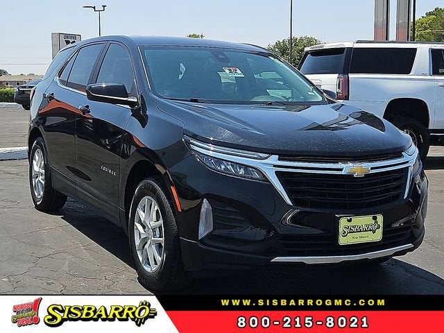 2024 Chevrolet Equinox LT in Mosaic Black Metallic — front three-quarter view
