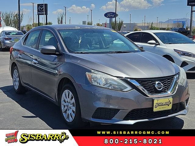 2018 Nissan Sentra S in Gray — front three-quarter view